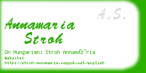 annamaria stroh business card